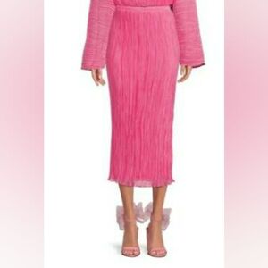 Gianni Bini with Venita Aspens Collection Pink Eden Plisse Skirt